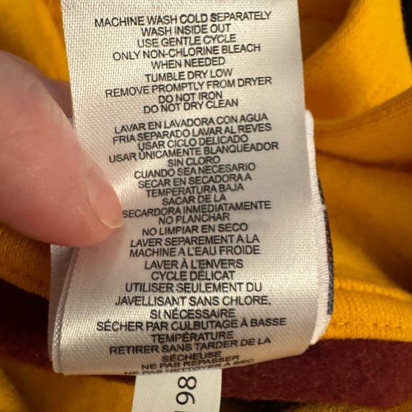 Washington Commanders (Redskins) Hoodie with Pocket Kids Size Large 10/12 - Picture 6 of 6